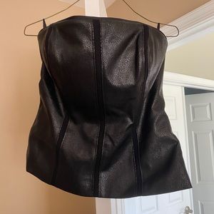 Snake Print Ponte Bustier